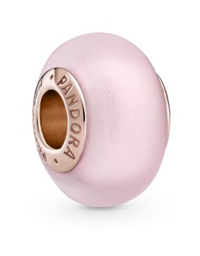Pandora Matte Pink Murano Glass charm 789421C00
