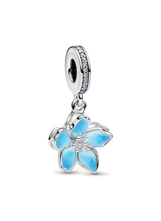 Pandora Moments blue flower charm 790667C02