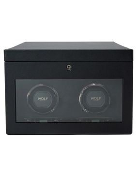 WOLF British Racing Double Watch Winder with Storage 792202