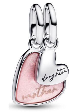 Pandora Moments pink pearl heart charm 793766C01