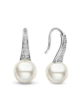 TI SENTO hook cubic zirconia pearl earrings 7938PW