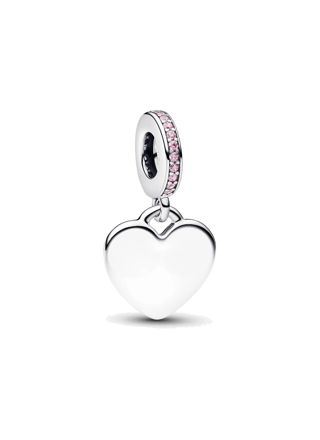 Pandora Moments engravable heart charm pink 793926C02