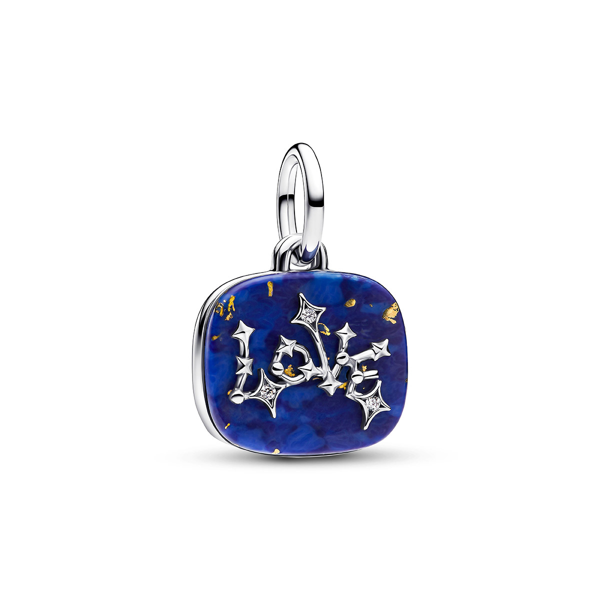 Pandora Moments Celestial Blue Love Constellation Double Dangle Charm 795039C01