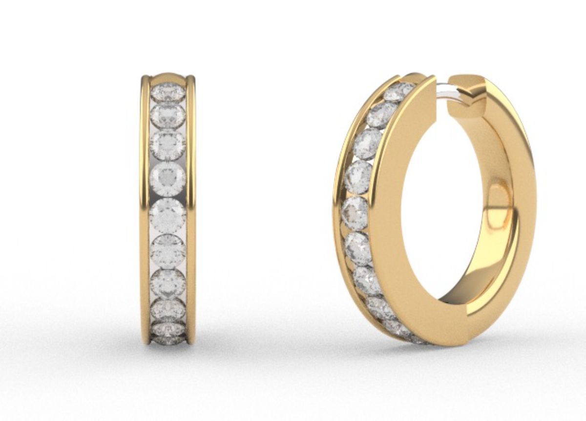 TI SENTO two-tone hoops 7973ZY