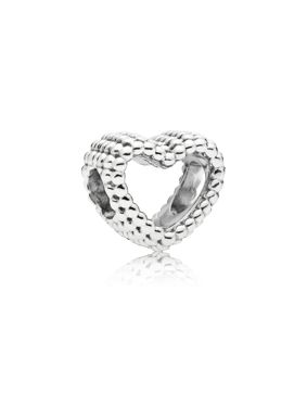Pandora Beaded Heart Silver 797516 hela