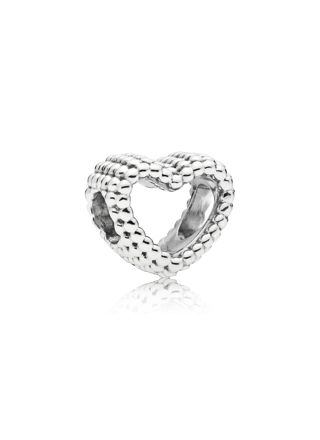 Pandora Beaded Heart Silver 797516 hela