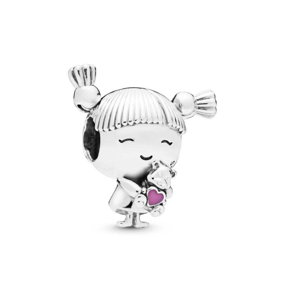 Pandora Girl with Pigtails charm 798016EN160