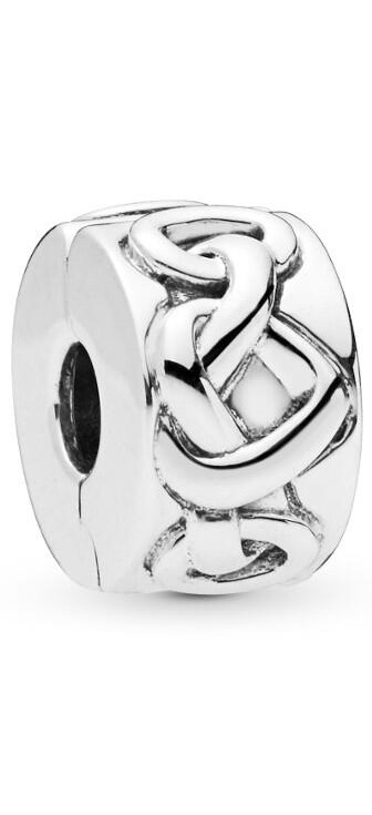 Pandora Knotted Hearts lock charm 798035