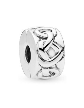 Pandora Knotted Hearts lock charm 798035