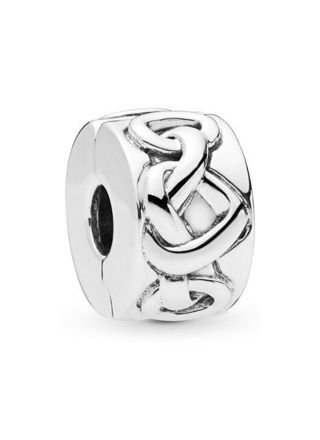 Pandora Knotted Hearts lock charm 798035