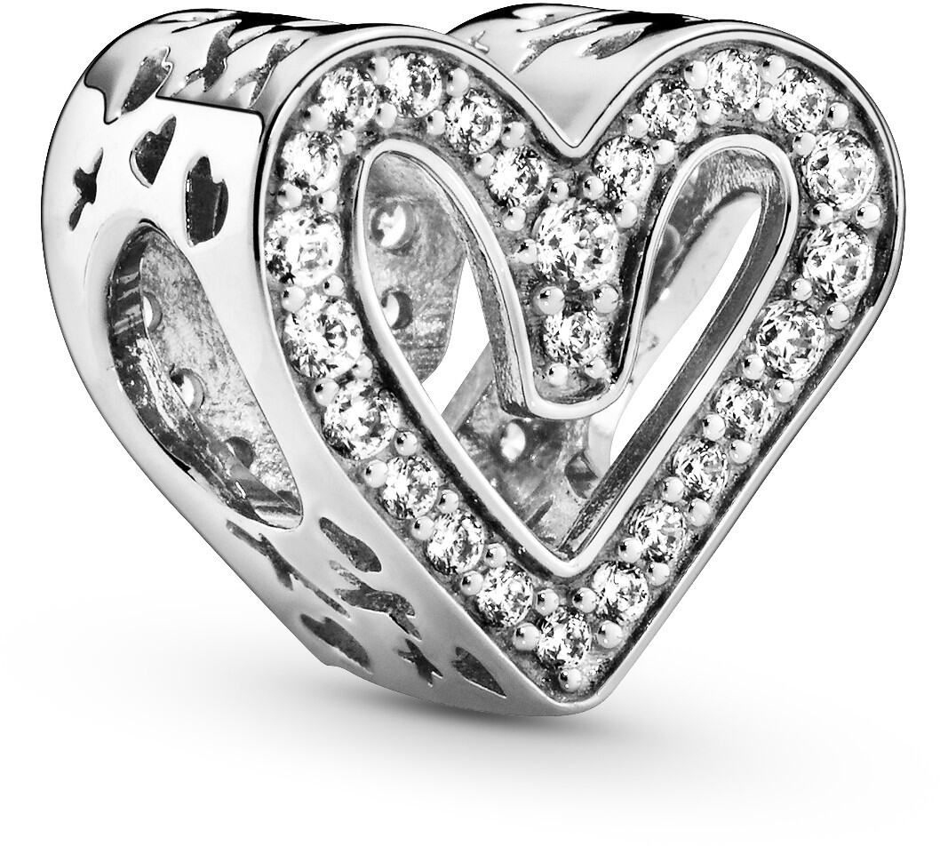 Pandora 798692C01 Sparkling Freehand Heart charm
