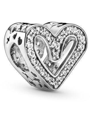 Pandora 798692C01 Sparkling Freehand Heart charm