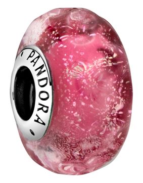 Pandora Wavy Fancy Pink Charm 798872C00
