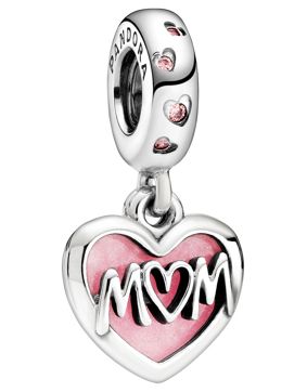 Pandora Mum Script Heart Charm 798887C01