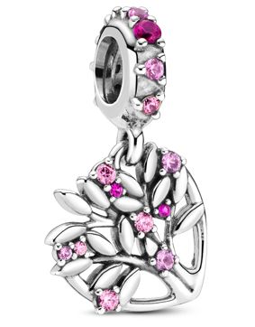 Pandora People charm Pink Heart Family Tree 799153C01