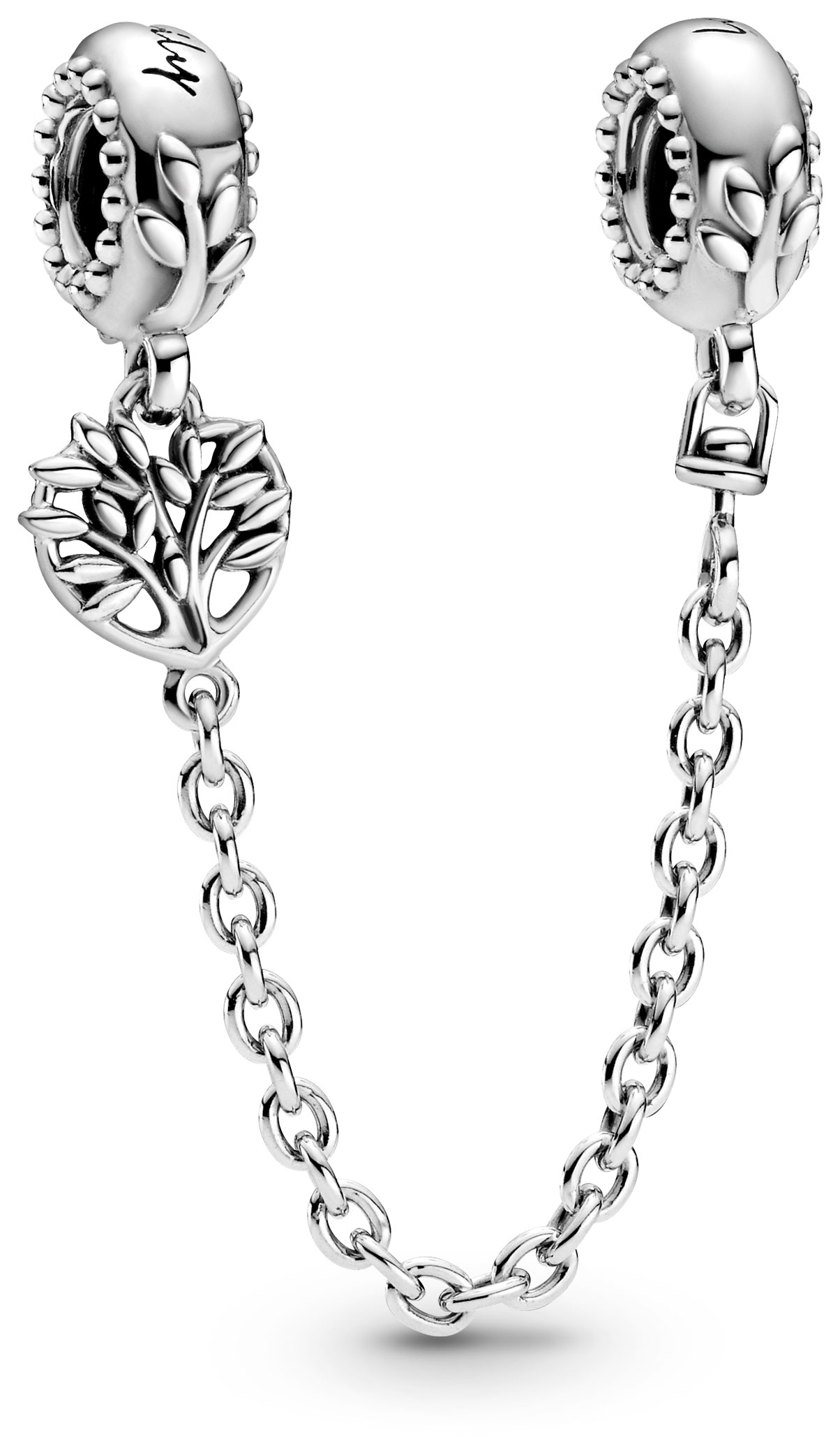 Pandora Safety Chain Heart Family Tree 799293C00-05
