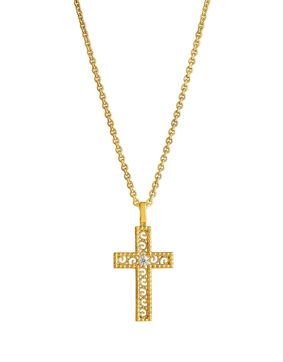 Lempikoru Heart gold-plated silver cross cz 59 066 01 500