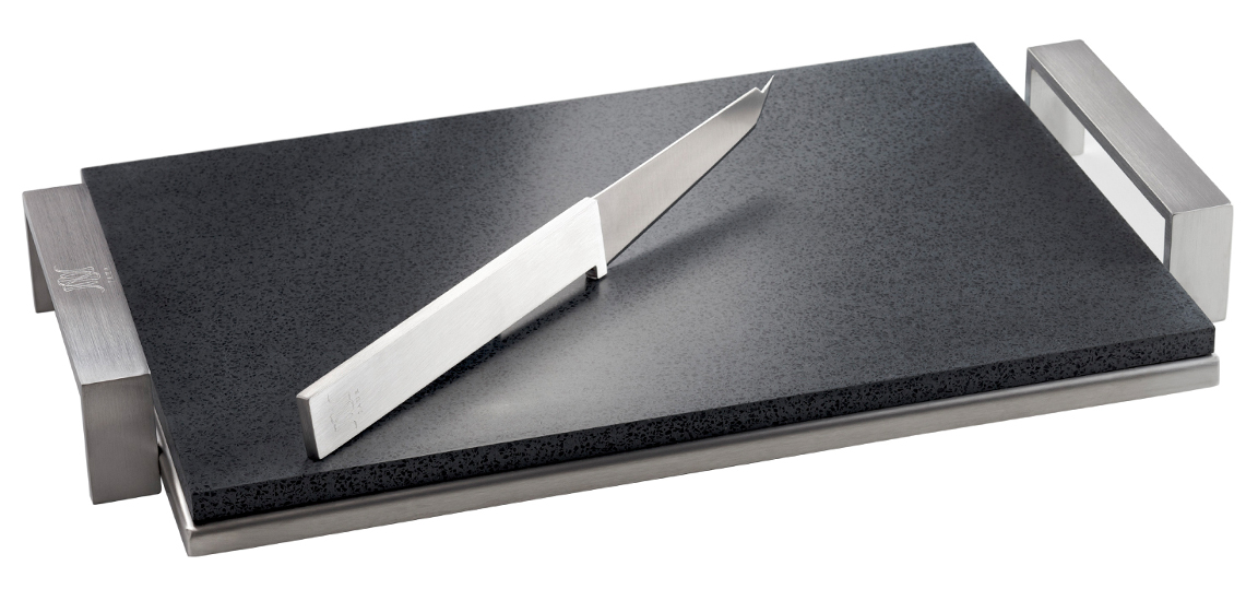 Nikama JAUR cheese tray with black Durat cutting board 801