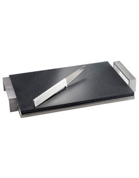 Nikama JAUR cheese tray with black Durat cutting board 801