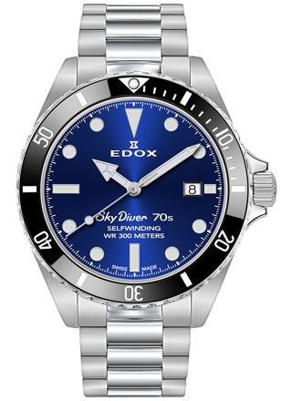 Edox SkyDiver 70s Date Automatic 80115 3N1M BUIN