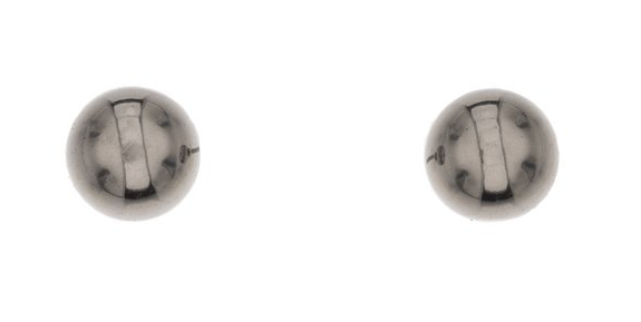 Silver Bar titan 4 mm earrings 8158