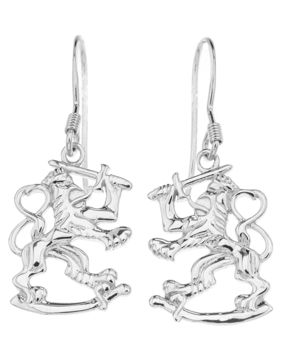 Silver Bar Finland Lions hanging earrings 32 mm 8220