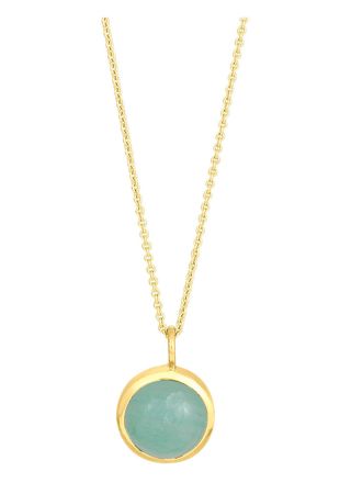 Nordahl Jewellery SWEETS52 Necklace Green Aventurine/Gold 829 508-3