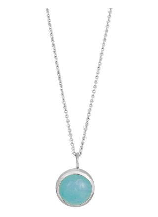 Nordahl Jewellery SWEETS52 Necklace Blue Chalcedony/Silver 829 509