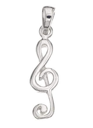 Silver Bar Clef 2-sided 16 mm 8367
