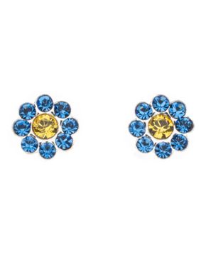 Silver Bar Hepatica earrings 5 mm 8444