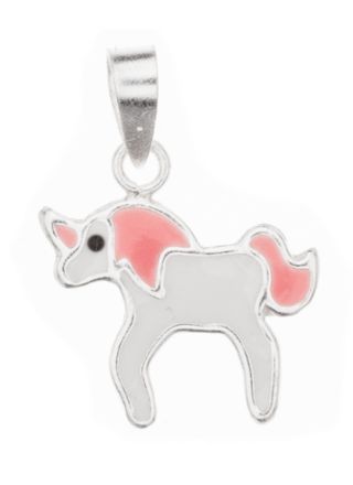 Silver Bar unicorn pendant 17 mm 8479