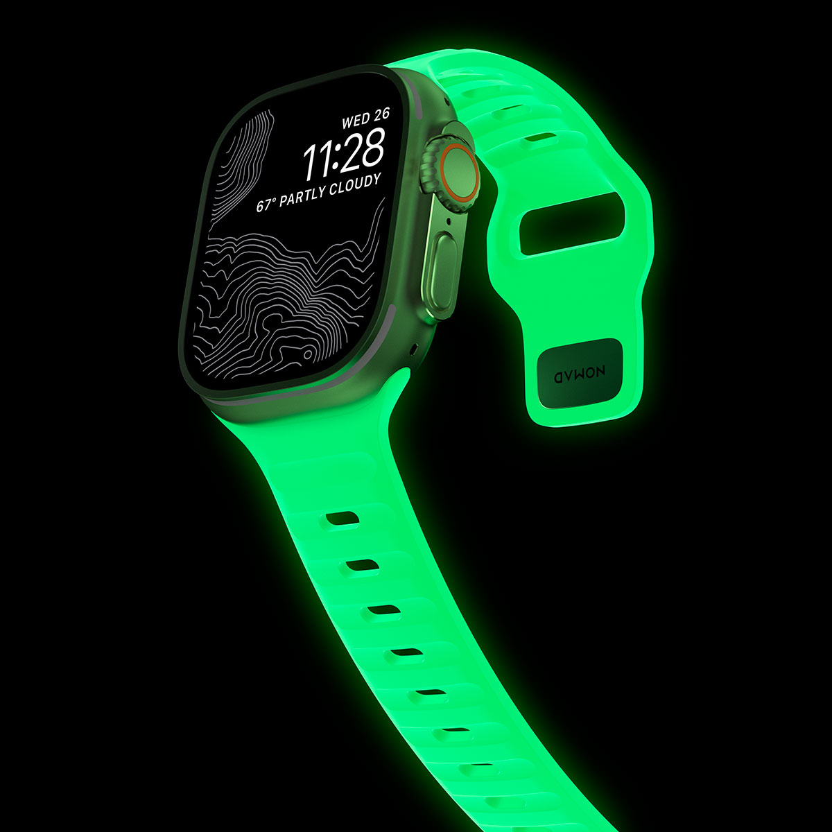 Nomad Sport Glow Strap for Apple Watch 42/44/45/49 mm Nomad Sport Glow Strap for Apple Watch 42/44/45/49 mm