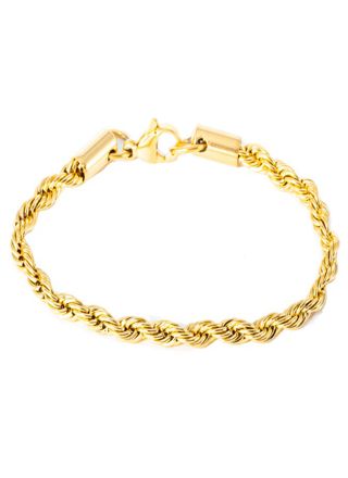 Silver Bar Cordell gold plated steel bracelet 20,5cm 8699
