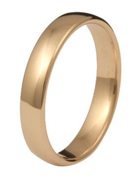 Kohinoor 903-520 4mm comfort engagement ring 14k gold