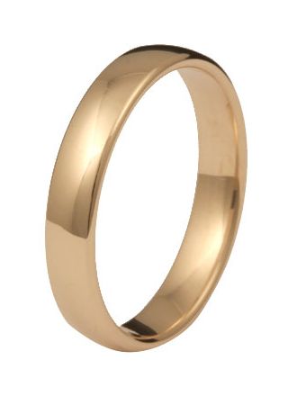 Kohinoor 903-520 4mm comfort engagement ring 14k gold