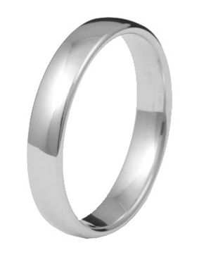 Kohinoor 903-520v 4mm engagement ring, comfort 14k white gold