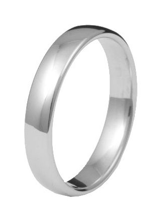 Kohinoor 903-520v 4mm engagement ring, comfort 14k white gold
