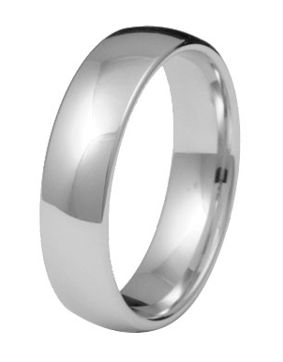 Kohinoor 903-521v 5mm comfort engagement ring 14k white gold