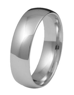 Kohinoor 903-522v 6mm comfort engagement ring 14k white gold