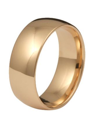 Kohinoor 903-524 8mm ring, comfort 14k gold