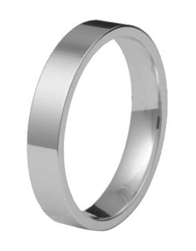 Kohinoor 903-526v 4mm flat Engagement Ring 14k white gold