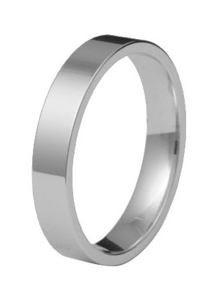 Kohinoor 903-526v 4mm flat Engagement Ring 14k white gold