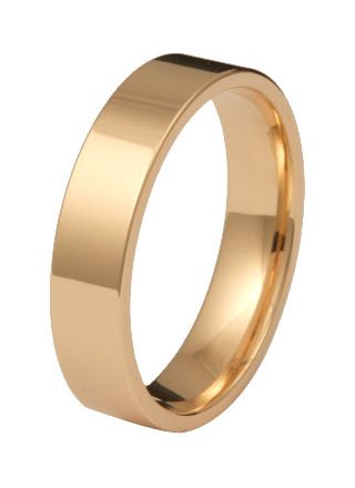 Kohinoor 903-527 5mm gold ring, flat 14k gold