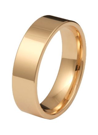 Kohinoor 903-528 6mm Flat 14ct Gold Ring