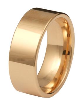 Kohinoor 903-530 8mm flat engagement ring 14k gold