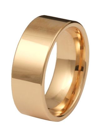 Kohinoor 903-530 8mm flat engagement ring 14k gold