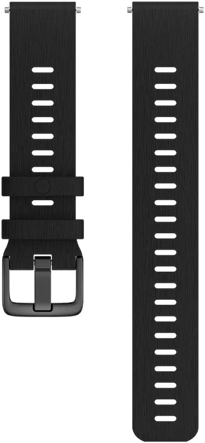 Polar silicone strap 20 mm black S-L 910106980