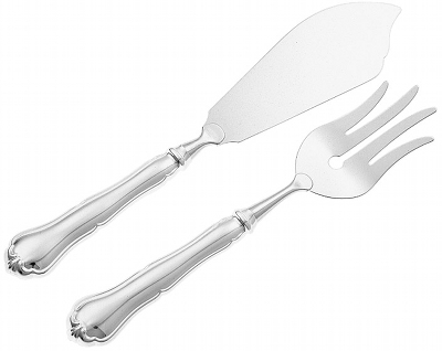 Chippendale silver cake server