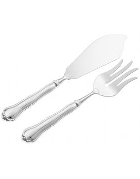 Chippendale silver cake server