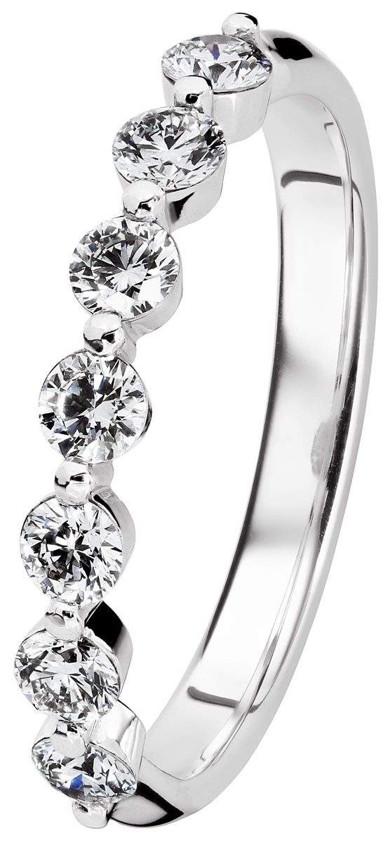 Kohinoor Dahlia white gold diamond ring 933-232V-56C3